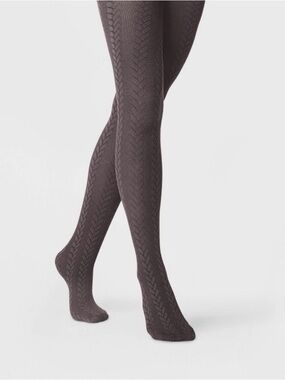 a new day Grey Charcoal Knit Tights